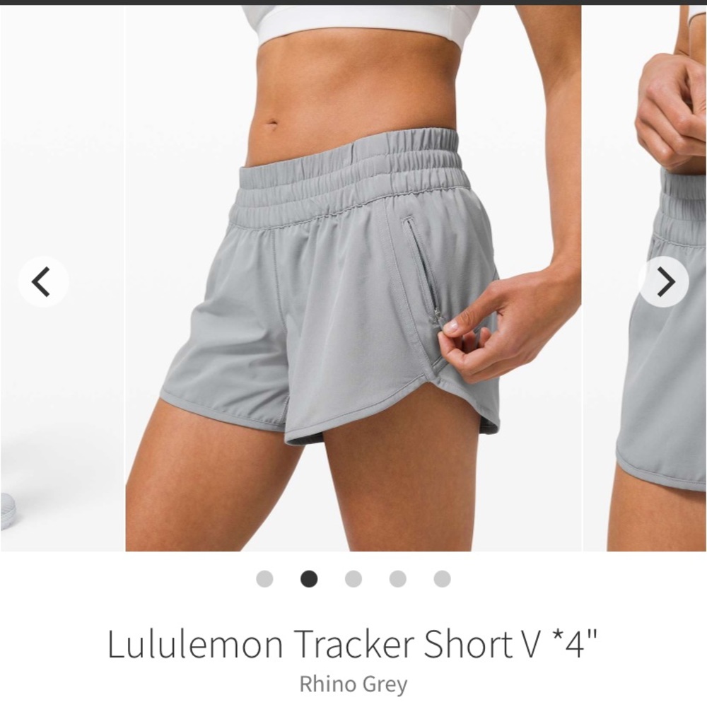 Lululemon Athletica Tracker Short V - Gray